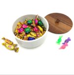 شکلات خوری چینی با درب چوبی ( بدون جعبه ) - تصویر 2