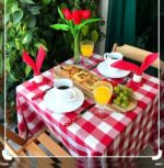 رومیزی پارچه ای 180*150شش نفره (رندوم) - تصویر 2