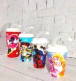 لیوان نی دار پلاستیکی کوچک (رندوم) - تصویر 2