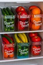 باکس یخچالی مستطیل دربدار مدل داته