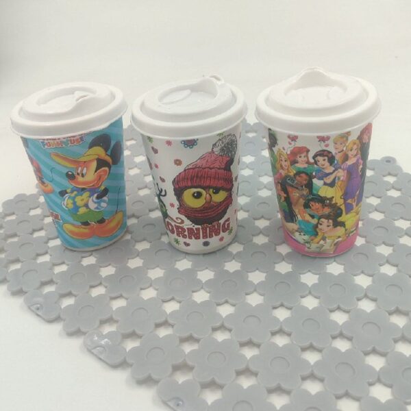 لیوان کافی پلاستیکی متوسط (رندوم)