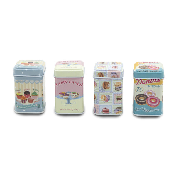 قوطی فلزی مکعب کوچک (ارسال طرح رندوم)