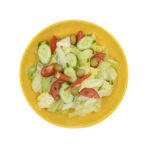 کاسه سالاد مواج بزرگ ملامین زرد 7004 - تصویر 2