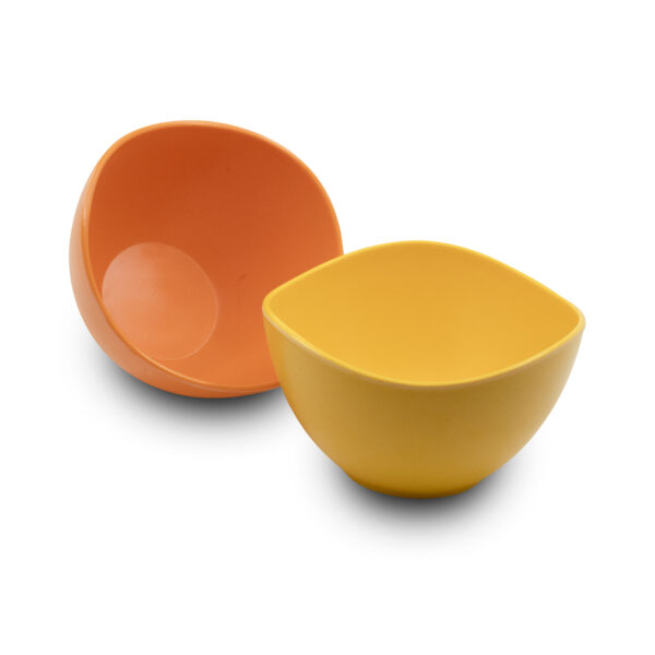 کاسه سالاد ملامین سه گوش متوسط نارنجی