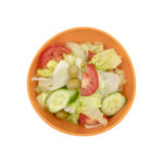 کاسه سالاد ملامین سه گوش متوسط نارنجی - تصویر 2