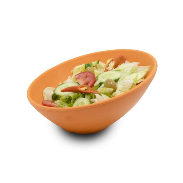 کاسه سالاد کج ملامین نارنجی 2120