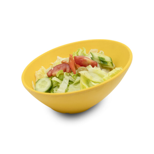 کاسه سالاد کج ملامین زرد 2120