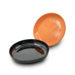 بشقاب بزرگ ملامین طرح لومینارک نارنجی 25040 - تصویر 2