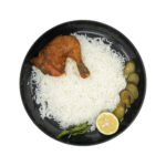 دیس بزرگ ملامین طرح لومینارک مشکی 29040