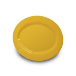 دیس بیضی بزرگ رنگ زرد 421 - تصویر 3