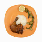 بشقاب ملامین طرح حلقه زرد 28025