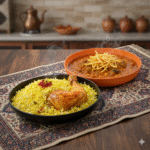 بشقاب بزرگ ملامین طرح لومینارک مشکی 25040 - تصویر 3