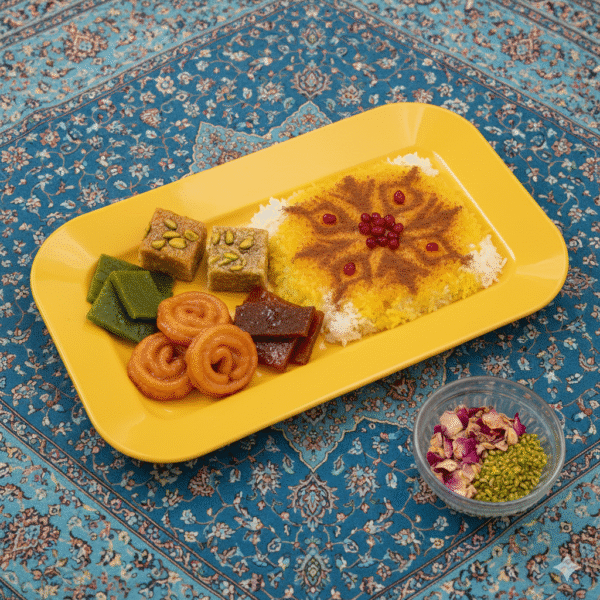 دیس کباب ملامین زرد بزرگ 3819