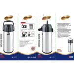 فلاسک 2.5 لیتری پمپی داخل شیشه ای - تصویر 2